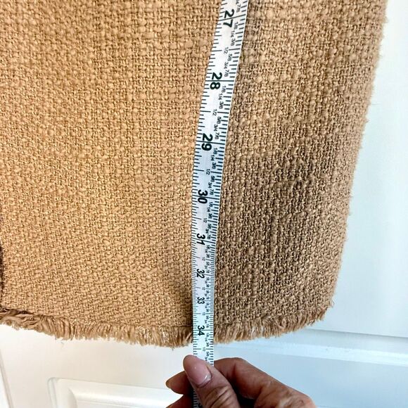 NWT Cinq a Sept Pammy cotton tweed mini shirtdress in brown sugar Size 8 - Picture 11 of 15